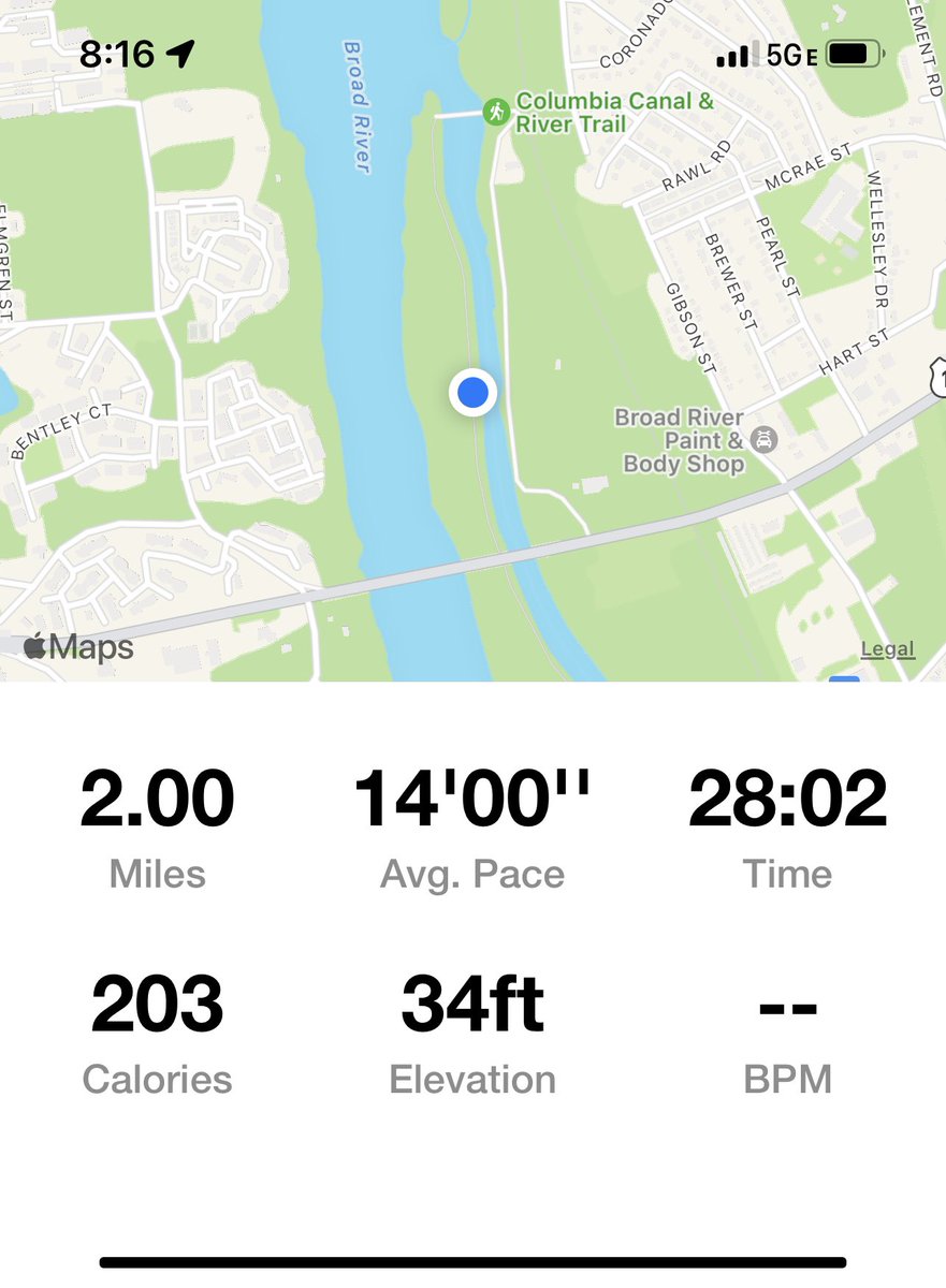 zachdmiddleton's tweet photo. My goal is 25 miles in March.
2 Down 23 miles to go 2/25 #runner #runnergoals #ColumbiaSC #March #running #RiverfrontPark https://t.co/EafuFbIhK5