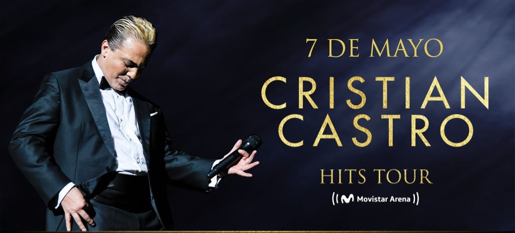 ArgentinaShows's tweet photo. 📣 @CristianCastro
🗓️ 7 de Mayo
📍 @MovistarArenaAR https://t.co/tlxF2gSJLC