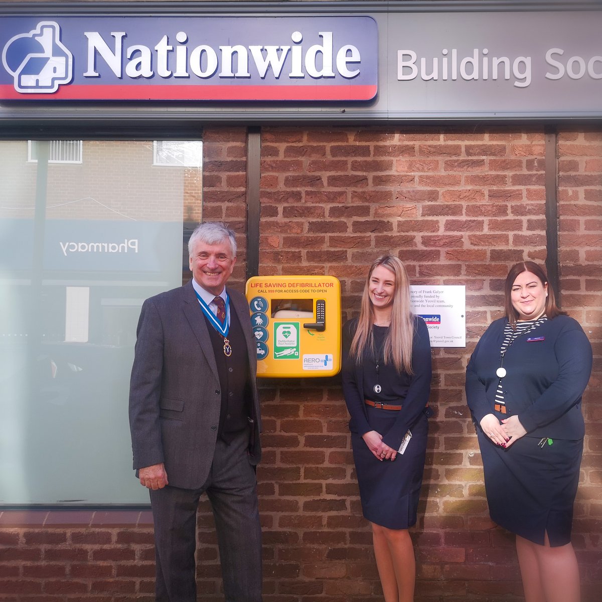 High Sheriff of Somerset (@somersetsherif1) on Twitter photo In response to clear local need, the amazing team at the Yeovil branch of <a href="/AskNationwide/">Nationwide</a> have already raised the funds for the town’s first defibrillator (which has already been used) and have now raised almost enough for two more defibrillators in the town. In response to clear local need, the amazing team at the Yeovil branch of <a href="/AskNationwide/">Nationwide</a> have already raised the funds for the town’s first defibrillator (which has already been used) and have now raised almost enough for two more defibrillators in the town.