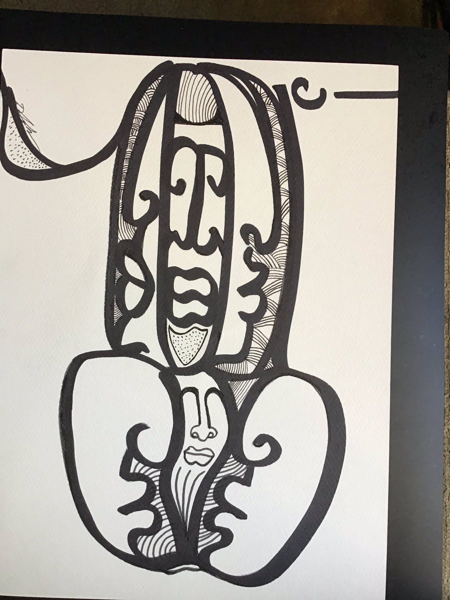 DArscorpius's tweet photo. New work.
“Potency”
It can landscape or portrait depending how you prefer it.😈.
All fat sharpie/ fine liners.
11” x 15”
Watercolor paper. #potency #maleart #BLACKARTIST #artindc #myartwork #myartstyle #blackart #erections https://t.co/fWqH5hROIC