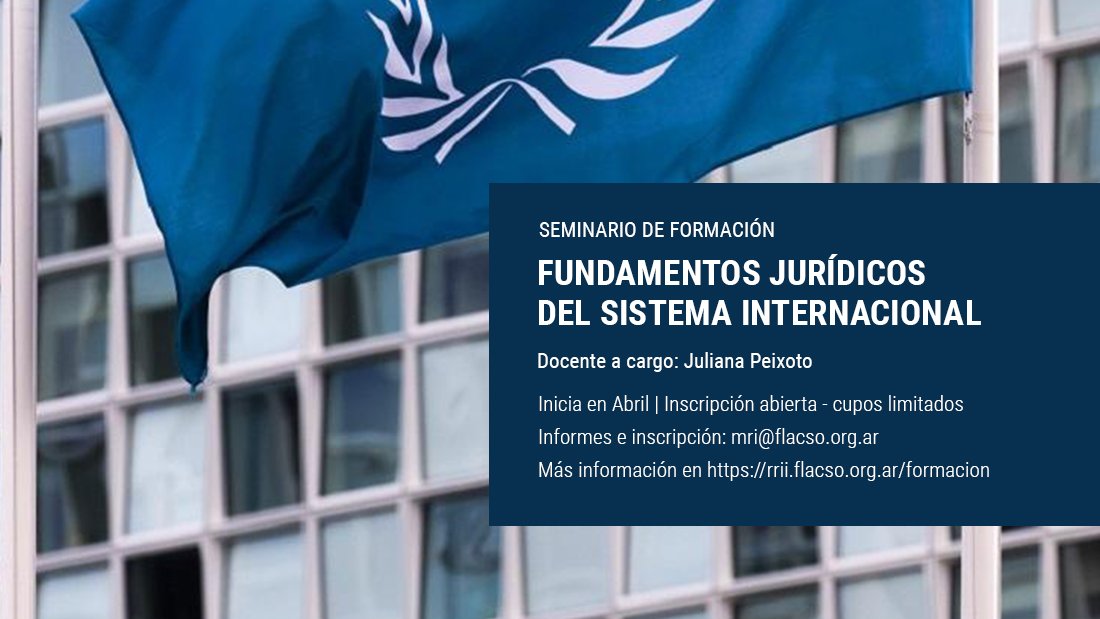 Relaciones Internacionales FLACSO Argentina tweet media