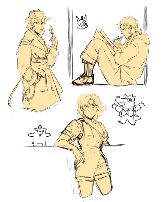 rough sketches of watson, might clean them up someday 🗿

(obligatory ame doko 🥺) 