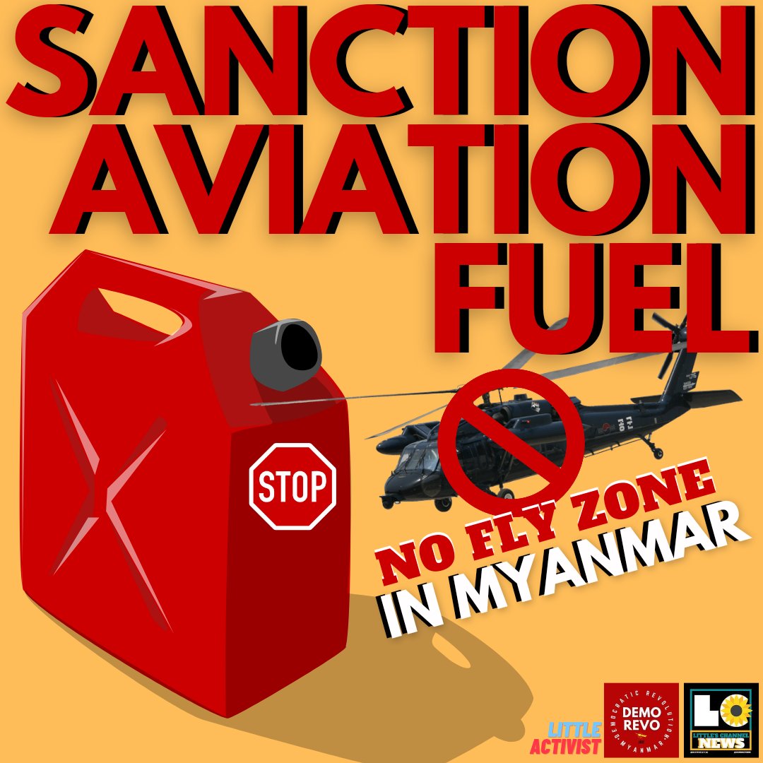Hundreds of thousands of innocent people have been displaced because of #MyanmarMilitaryTerrorists' airstrikes across the country. <a href="/Refugees/">UNHCR, the UN Refugee Agency</a> <a href="/UN/">United Nations</a>

#NoFlyZoneInMyanmar 
#SanctionAviationFuel