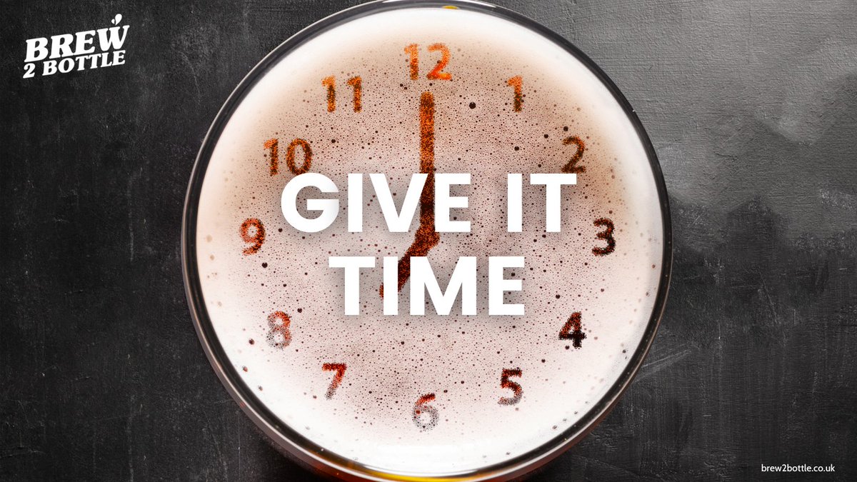 brew2bottle's tweet photo. It's easy to get worried about your latest brew, especially if you're new to #homebrewing. If we can offer one bit of advice to new brewers, it's 'be patient.' The answer to most of your questions at the start of the brewing process is ‘Give it Time’ ⌚ #WednesdayWisdom #homebrew https://t.co/WWaxq343nq