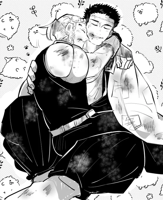 エアスケブ③
大正軸で💎が猫みたいに📿の膝に乗って甘えながら首筋にキスしてる二人(任務後で汚れてる)
ですお納めください!
リクエストありがとうございました! 