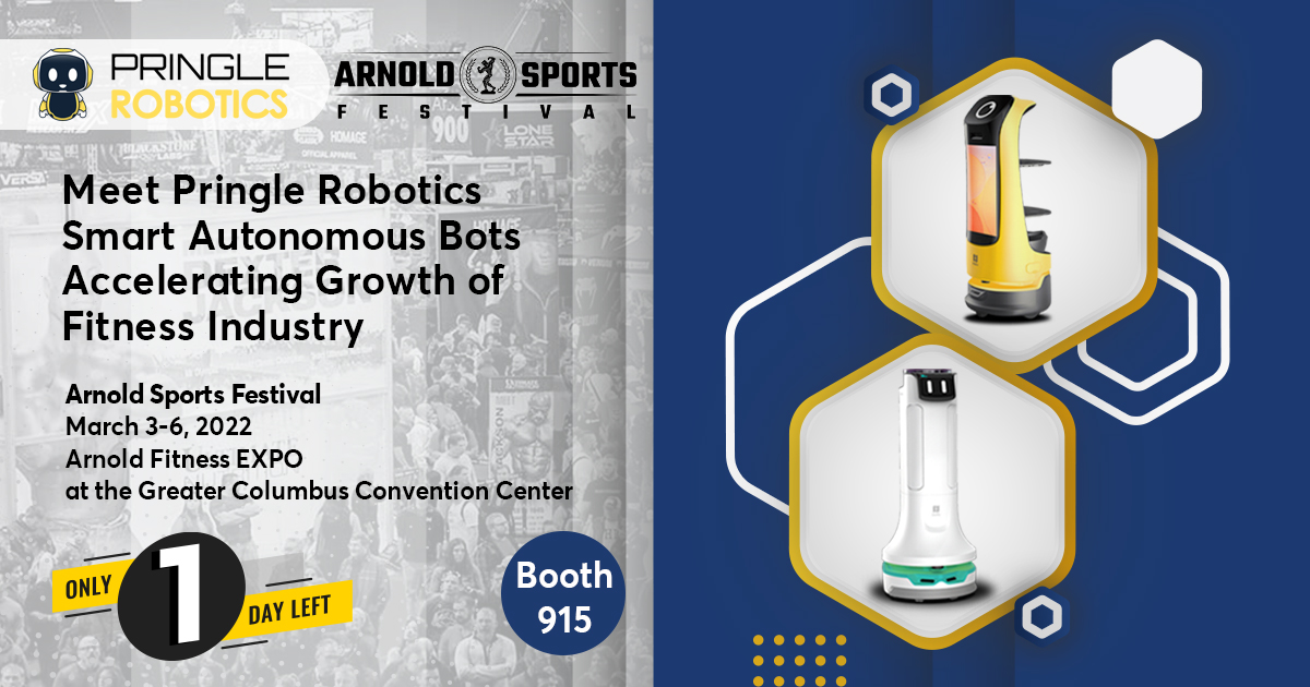RoboticsPringle's tweet image. Pringle Robotics offers gyms and other facilities a 1-month pilot at a discounted rate so that you can see for yourself the effective and user-friendly Puductor disinfection bot in action. Please see us at booth 915.
bit.ly/3HhON6L
#arnoldsportsfestival #roboticssolution