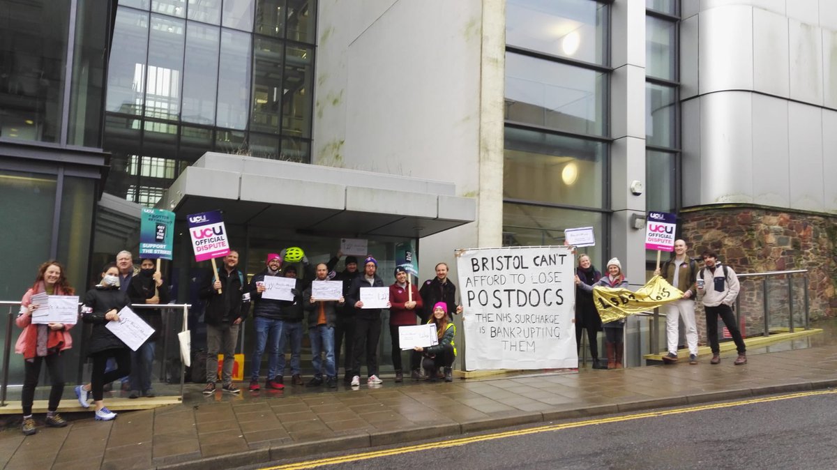 GaryFoster (@prof_gd_foster) on Twitter photo Hey <a href="/BristolUni/">University of Bristol</a> look at this photo & zoom & look at ages of those on strike outside the LSB <a href="/BristolBioSci/">University of Bristol Biological Sciences</a>
They’re young ones, being hardest hit by cuts on pay & pension AND also being hardest hit with strike pay deductions & yet they STRIKE <a href="/Bristol_UCU/">Bristol UCU</a> <a href="/ucu/">UCU</a>
They WILL win Hey <a href="/BristolUni/">University of Bristol</a> look at this photo & zoom & look at ages of those on strike outside the LSB <a href="/BristolBioSci/">University of Bristol Biological Sciences</a>
They’re young ones, being hardest hit by cuts on pay & pension AND also being hardest hit with strike pay deductions & yet they STRIKE <a href="/Bristol_UCU/">Bristol UCU</a> <a href="/ucu/">UCU</a>
They WILL win