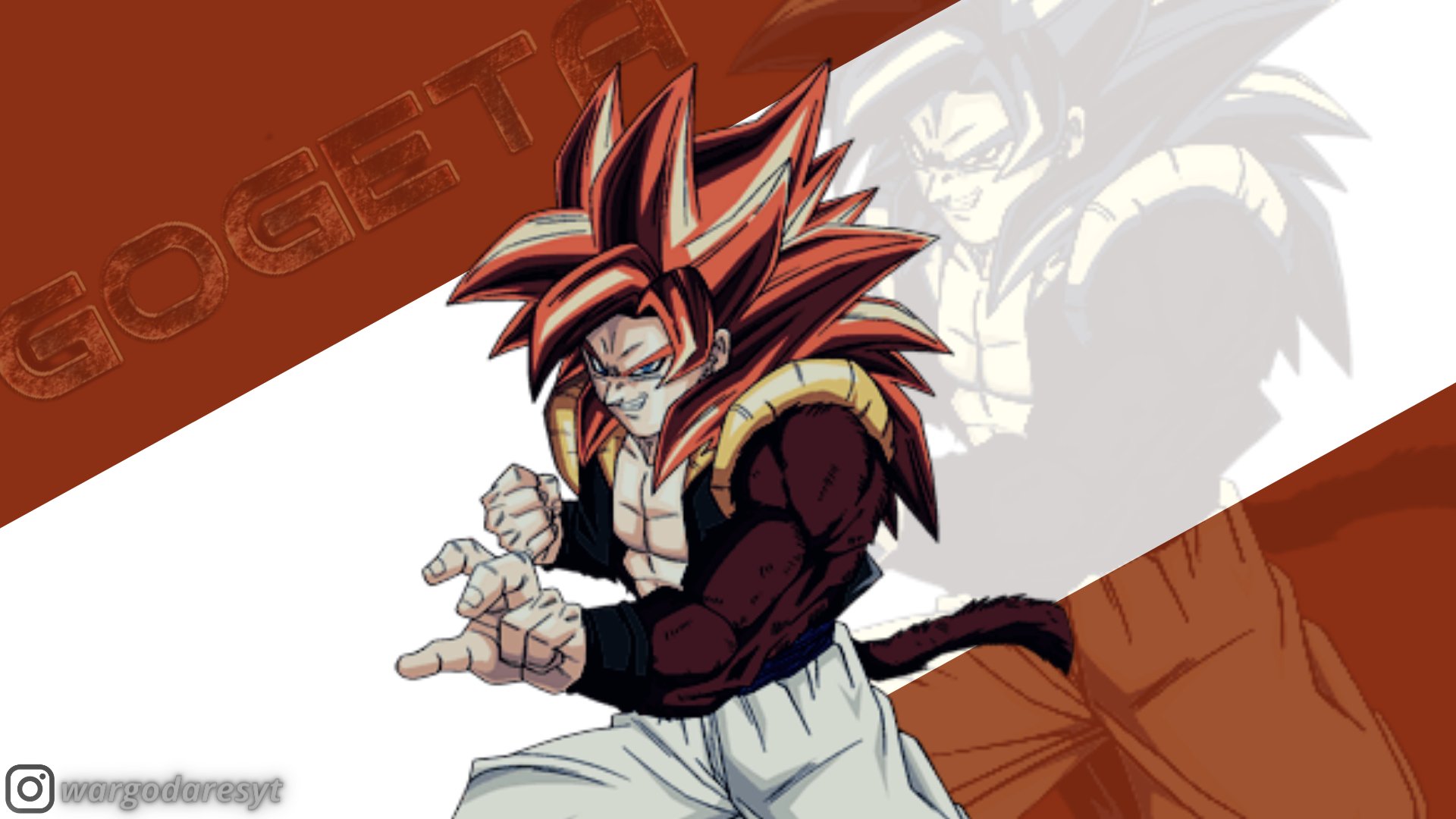 War God Ares yT on X: new gogeta ssj4 pc wallpaper up on my