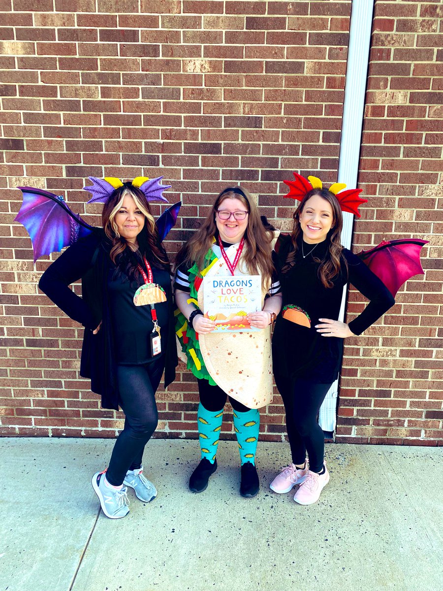 Wacky Wednesday, we dressed up as one of our favorite books Dragons Love Tacos!  #ReadAcrossAmericaWeek #eatmoretacosreadmorebooks  #teacherslovetacostoo #bekind #KindnessMatters <a href="/rbpsEAGLES/">Red Bank Primary</a> <a href="/DreamBigRB/">Luigi Laugelli</a> @Rubingo <a href="/RedBankSup/">Dr. Jared Rumage</a> @MsBlackRBPS <a href="/MargoliesAmanda/">Miss Amanda Margolies</a>