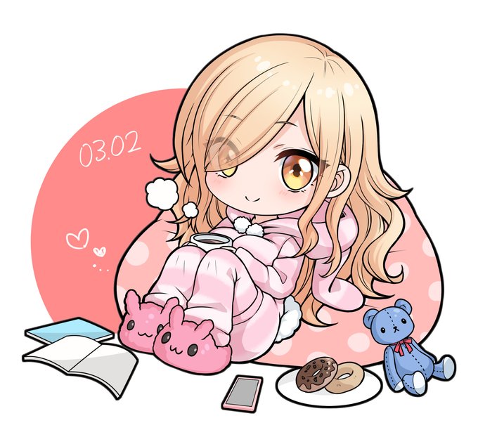 ミニの日らしいのでにミニキャラにのちゃん描きました🐣可愛いルームウェア似合いそう❤️ 