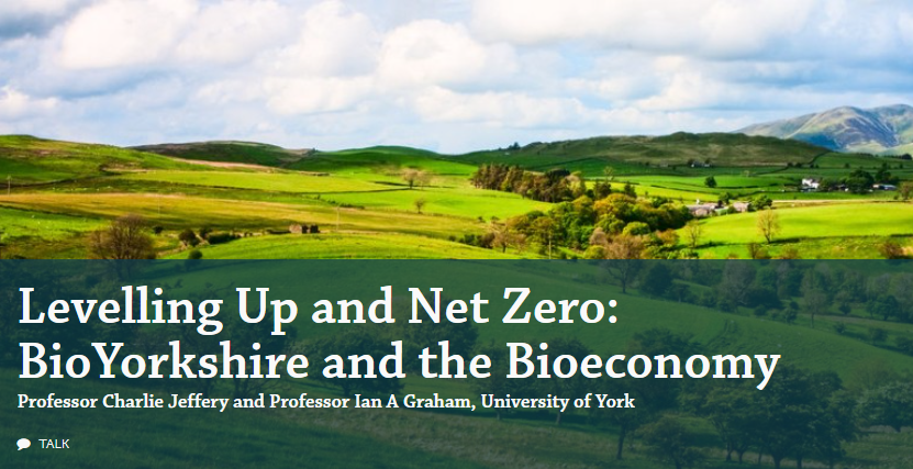 Levelling Up and Net Zero: BioYorkshire and the Bioeconomy - 21 March , 18:00- 19:00
Find out how #BioYorkshire will contribute to <a href="/GOVUK/">GOV.UK</a>  levelling up agenda; build the #bioeconomy, create new #jobs, support #economicgrowth and #environmental benefits 

👉york.ac.uk/news-and-event…