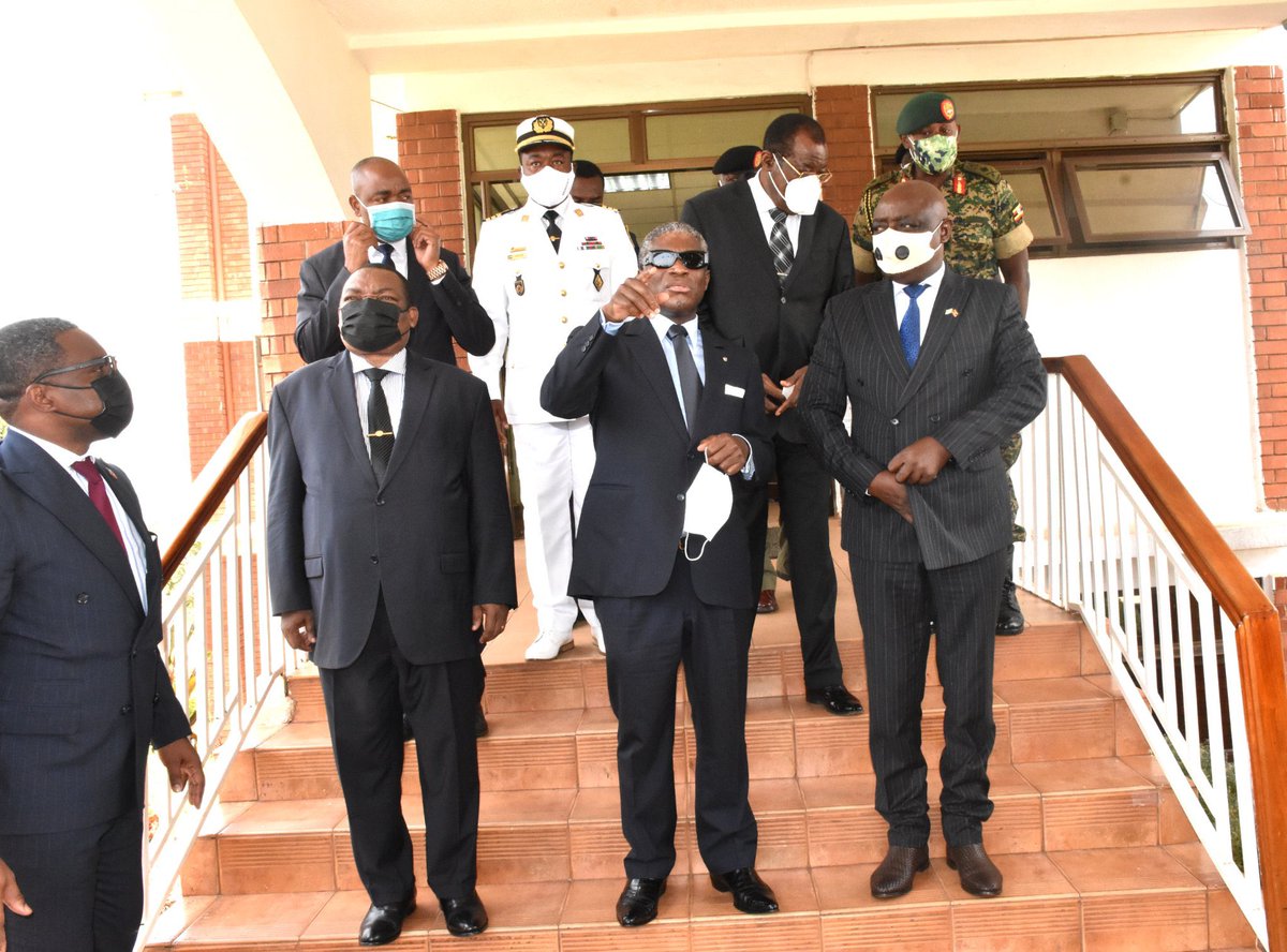 The Vice President of Equatorial Guinea &amp; also Minister of Defence &amp; National Security H.E Teodoro Nguema Obiang Mangue has today held a meeting with the Minister of Defence &amp; Veteran Affairs (MODVA)<a href="/Hon_Ssempijja/">Hon. Vincent Bamulangaki Ssempijja</a> .