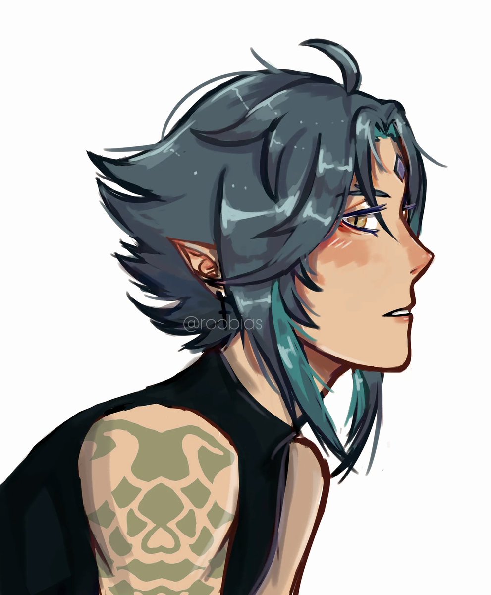 roobias's tweet photo. oh my gods I forgot I had a Twitter account. hello, here's Xiao :) 
#GenshinImpact #genshinimpactfanart #Xiao #xiaofanart https://t.co/nGjg5HHd06