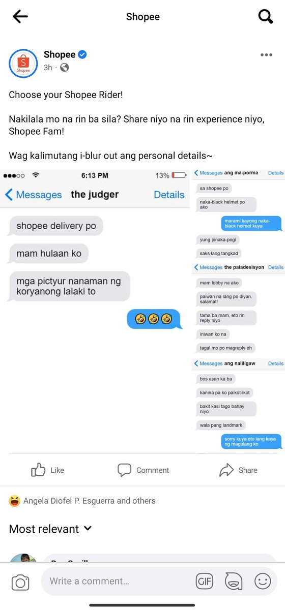 prinsesamia's tweet photo. Nice social media engagement @ShopeePH 👌 https://t.co/LxyepBO6gH