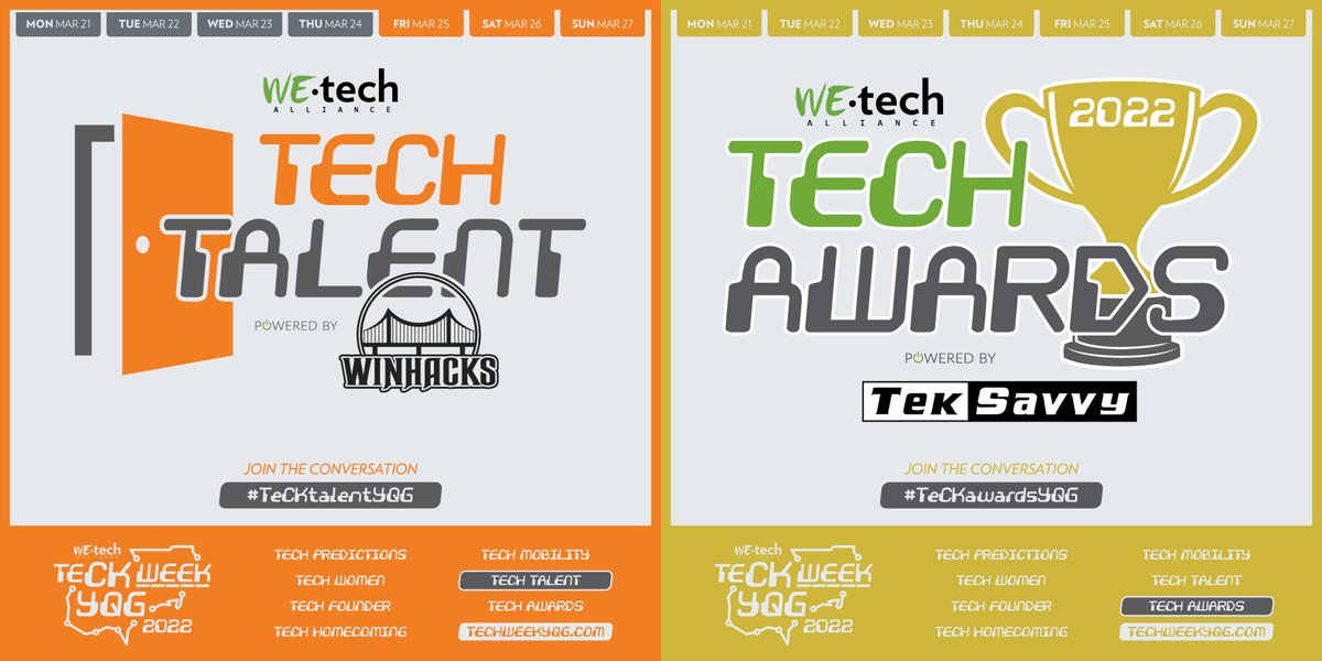 YvonnePilon's tweet image. DYK #TechWeekYQG is largest regional technology festival dedicated to tech, talent and community.

6 days, 6+ events, 12+ speakers + 10 awards + more 

Save your (virtually) seat: techweekyqg.com.