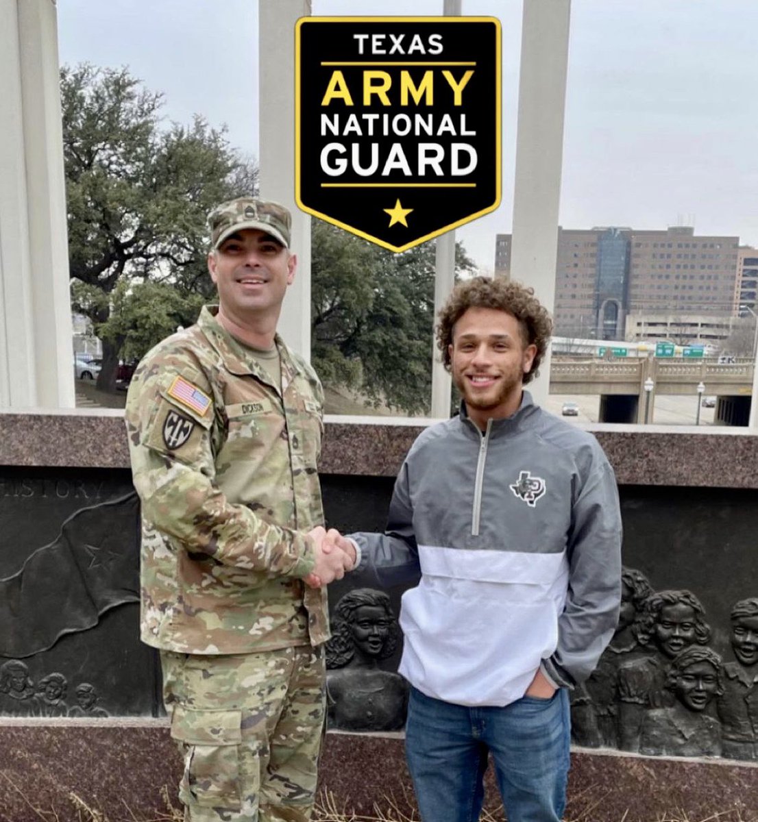 PrincetonISD's tweet photo. Princeton junior Don Young III has enlisted in the Texas Army National Guard, and he will attend basic combat training this summer at Ft. Jackson, S.C., and then return for senior year. After graduation, he will attend trade training in Texas and serve locally. #PanthersOnTheMove https://t.co/VgRiUUi9eM