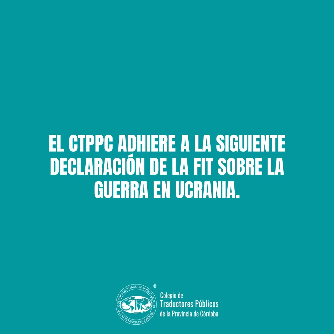Colegio de Traductores Púb. de la Pcia. de Córdoba tweet media