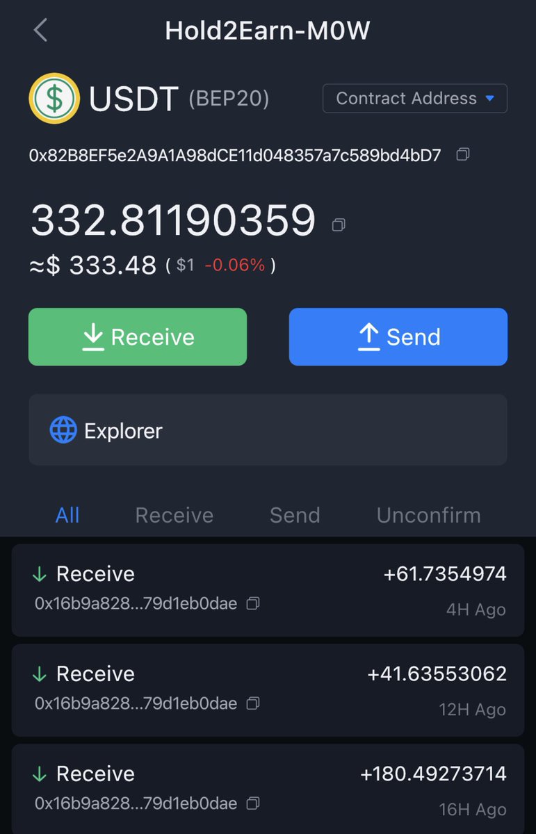 #usdtether keeps raining in our investors wallets.
Join us now and #Hold2Earn 🔥

t.me/HoldToEarn