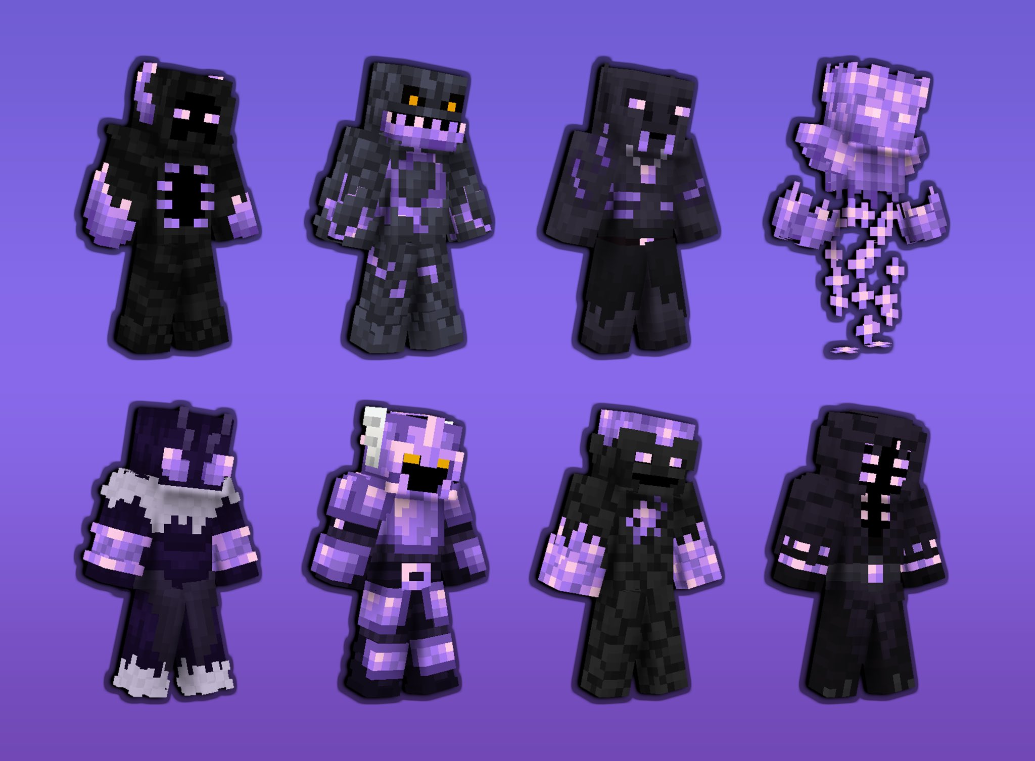 Enderman 2.0 Minecraft Skin  Minecraft skins, Minecraft, Skin