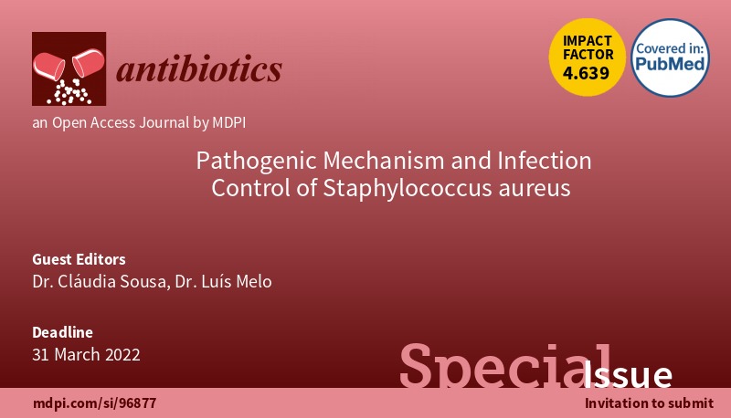 Luís Melo (@meloldr) on Twitter photo Dear colleagues, if you have studies on staphylococcal infections we invite you to consider this SI
<a href="/Claudiasousa30/">Cláudia Sousa</a> <a href="/antibioticsmdpi/">Antibiotics MDPI</a> Dear colleagues, if you have studies on staphylococcal infections we invite you to consider this SI
<a href="/Claudiasousa30/">Cláudia Sousa</a> <a href="/antibioticsmdpi/">Antibiotics MDPI</a>
