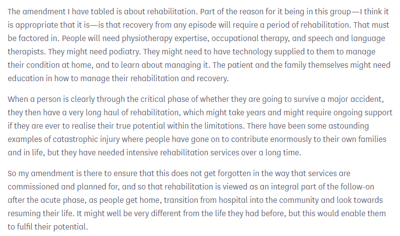 RCSLTpolicy's tweet photo. .@IloraFinlay tabled an amendment on #rehabilitation - the subject of last week's #RightToRehab letter from the Community Rehabilitation letter - & referred to #phyios
Lady Whitaker highlighted the role of SLTs, @BaronessHollins the role of OTs.
โถ๏ธhttps://t.co/HT3k1CjTCJ https://t.co/rR3fWBM52h