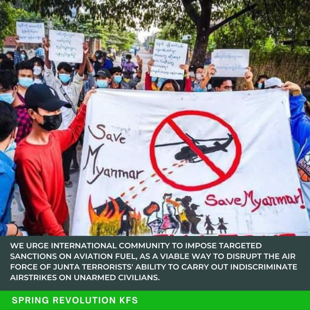 The #GenocidalMilitary is using its air force to indiscriminately bomb and kill innocent civilians. We call <a href="/unhcr/">UNHCR</a>
<a href="/EUCouncil/">EU Council</a>
@rushanararaali
<a href="/margarethodge/">Margaret Hodge</a>
<a href="/KimJohnsonMP/">Kim Johnson</a>
<a href="/JimShannonMP/">Jim Shannon MP</a>
<a href="/MickWhitleyMP/">Mick Whitley</a>
<a href="/KennyMacAskill/">Kenny MacAskill</a>
<a href="/CarolineLucas/">Caroline Lucas</a>
<a href="/PBottomleyMP/">Sir Peter Bottomley</a> to #SanctionAviationFuel on Junta.