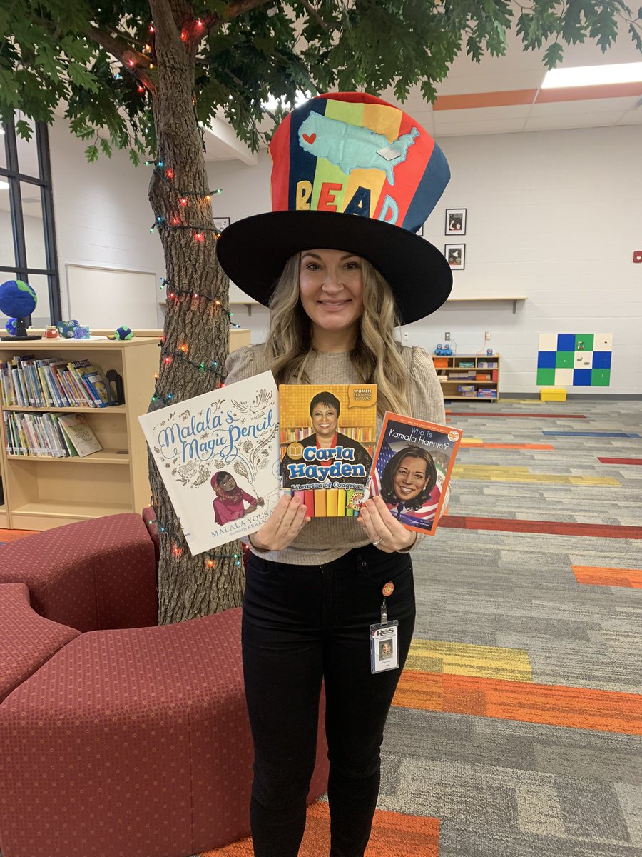Celebrating Read Across America Day and Women’s History Month by sharing about women who have certainly already made history and are still doing great work today! #ReadAcrossAmericaDay #excellenceIsInPlainview #otterlyAwesome <a href="/plainviewElem/">Plainview Elementary School</a> <a href="/LibnOfCongress/">Carla Hayden</a> <a href="/KamalaHarris/">Kamala Harris</a> <a href="/Malala/">Malala Yousafzai</a>