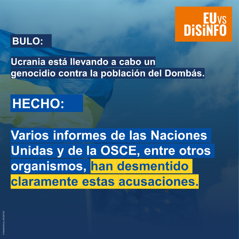 ComisionEuropea's tweet photo. ‼La desinformación juega un papel importante en la invasión rusa de Ucrania.

En este choque entre el estado de derecho y el estado de las armas, es nuestro deber y responsabilidad responder a las mentiras de la propaganda con hechos.

#EUvsDisinfo ⬇
