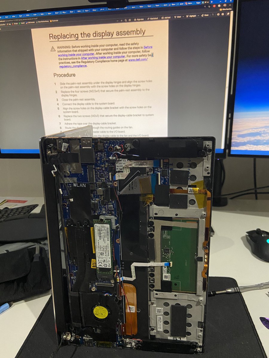 dmratovich's tweet photo. Current status: operation laptop repair https://t.co/dYJ3OQu1BQ