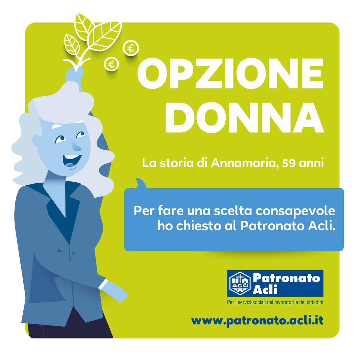 patronatoacliIT's tweet photo. Andare in #pensione con #OpzioneDonna è una scelta da fare con la dovuta consapevolezza. Per avere un quadro chiaro della situazione, rivolgiti al #PatronatoAcli.
📌Vuoi sapere se puoi andare in pensione in anticipo? Prenota un appuntamento 👉🏻https://t.co/X4yi0kIgca https://t.co/ZIZf2nou2Z