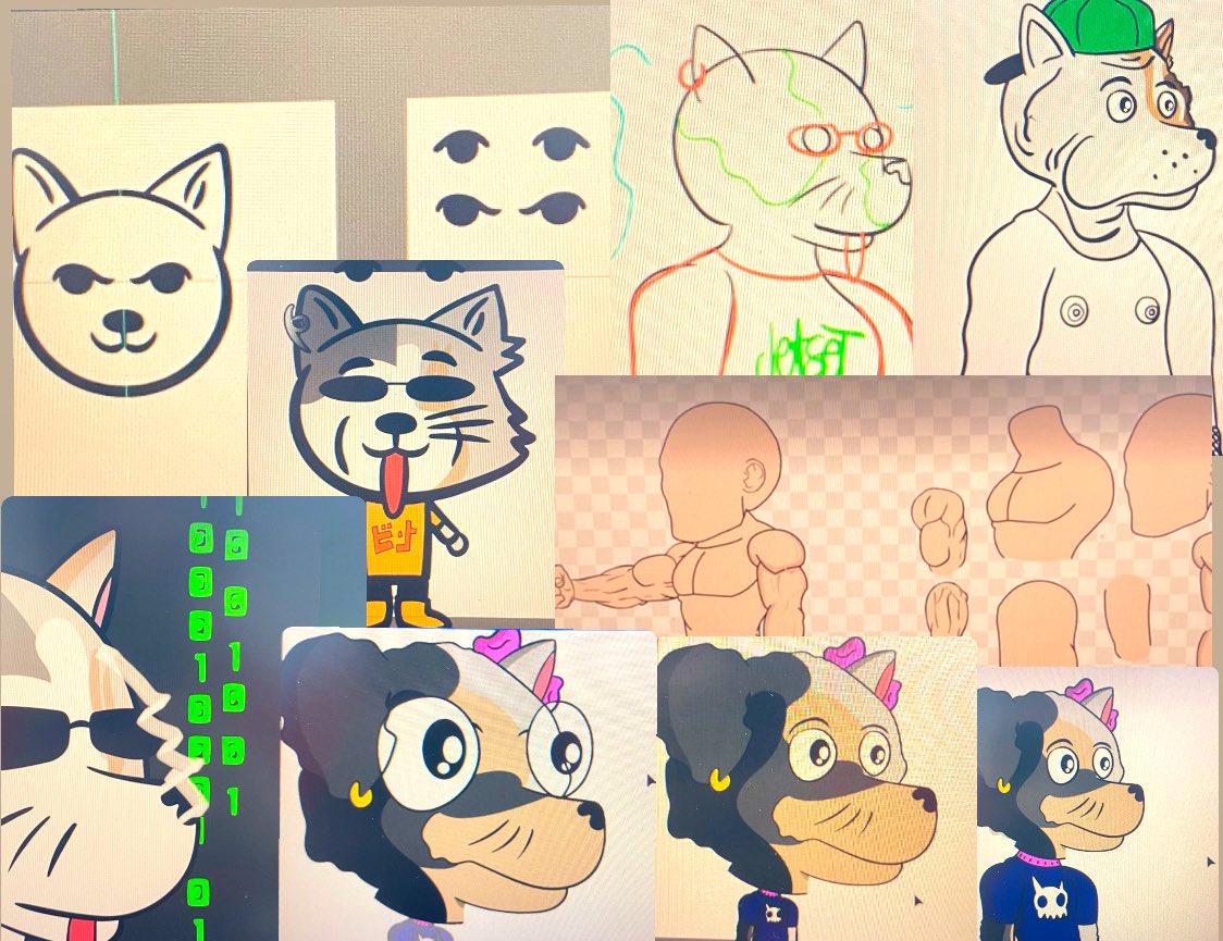 Hello #LOVEArmy, how are you today? 🤓🌸
For a few weeks we hibernate, drawing and correcting our Baby MeWaF’s models for our NFT generator 💪❤️‍🔥 
Tech team still working on the NFT-chain definition 😎
More info : medium.com/@SHNEK_off 🚀🌈
Stay tuned ! 😎
