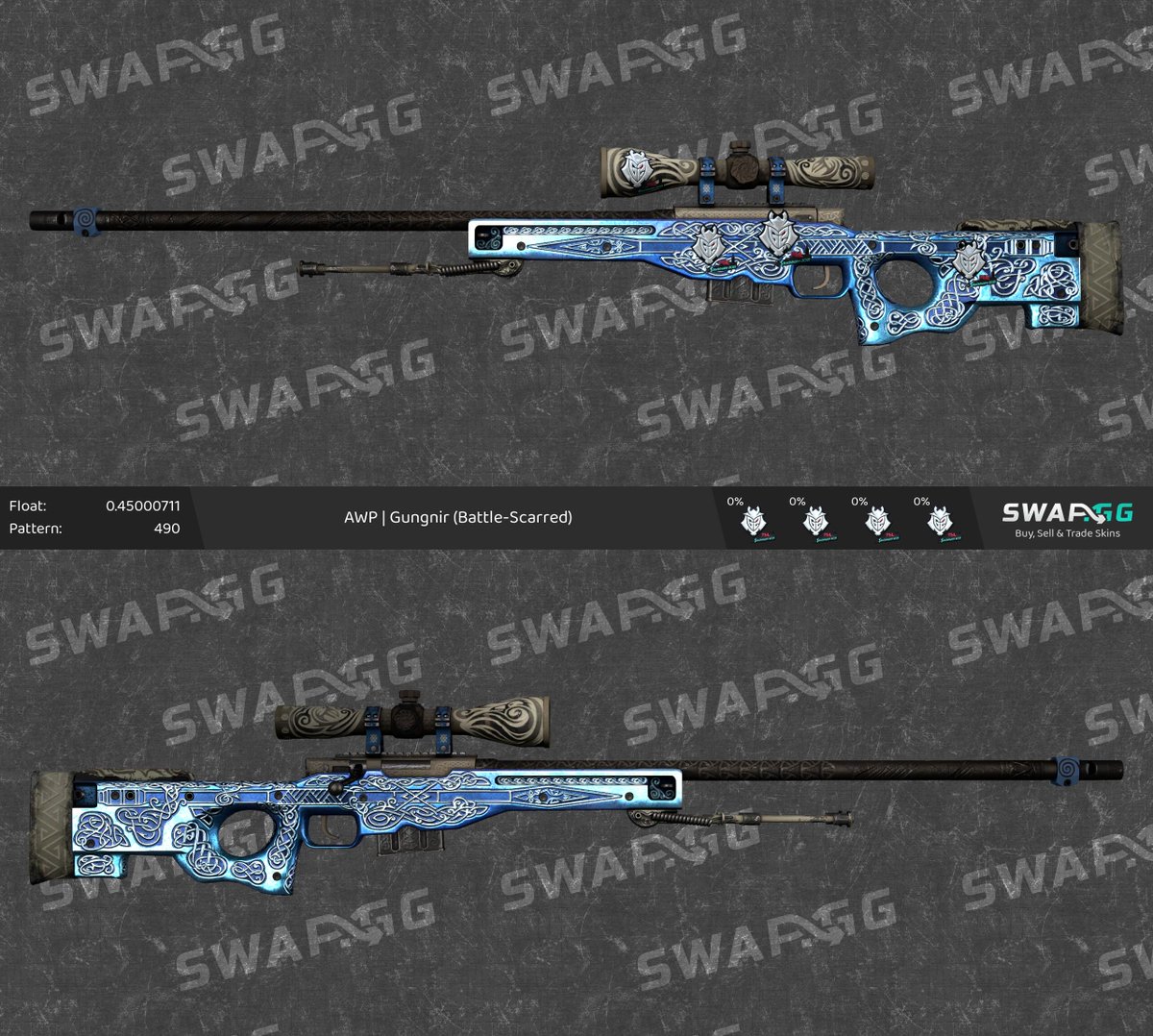 NeonCS's tweet photo. #Recentpickup Some days ago i picked up this beautiful #1 BS 0.45000 #AWP #Gungnir.
Definitly my favourite AWP Skin in whole #CSGO. https://t.co/mkw6sg8wRR