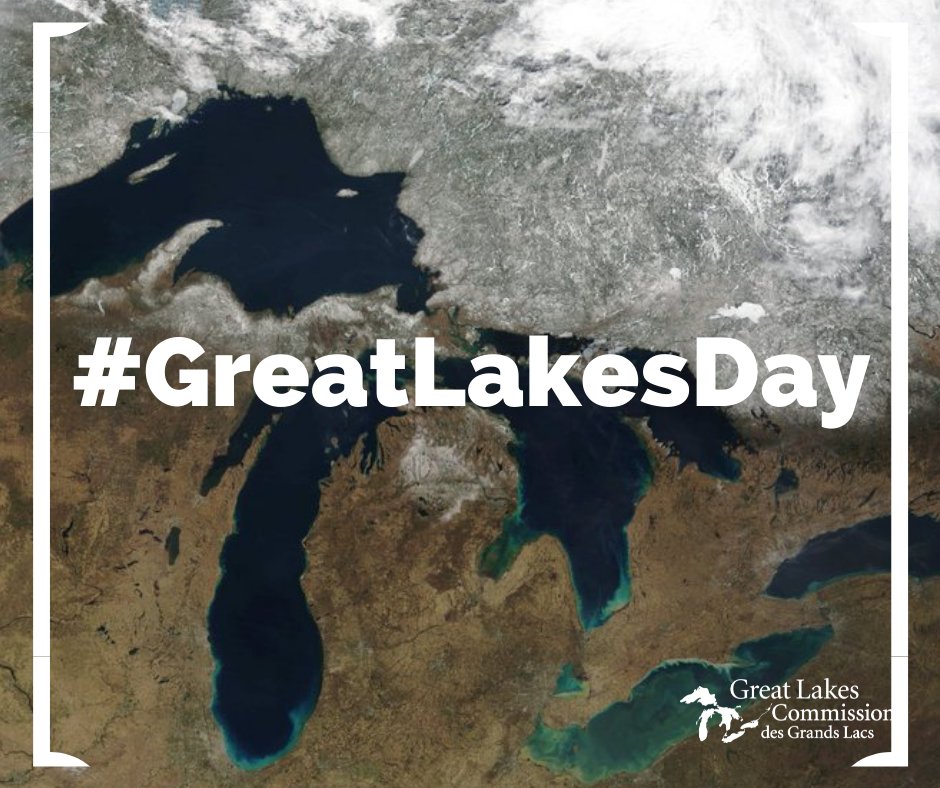 It’s #GreatLakesDay! 

The #GreatLakes are an economic engine and environmental treasure.

They are the source of #drinkingwater for 40M people in the U.S. &amp; Canada and the backbone for the $6T regional economy -- one of the largest in the world if it stood alone as a country.