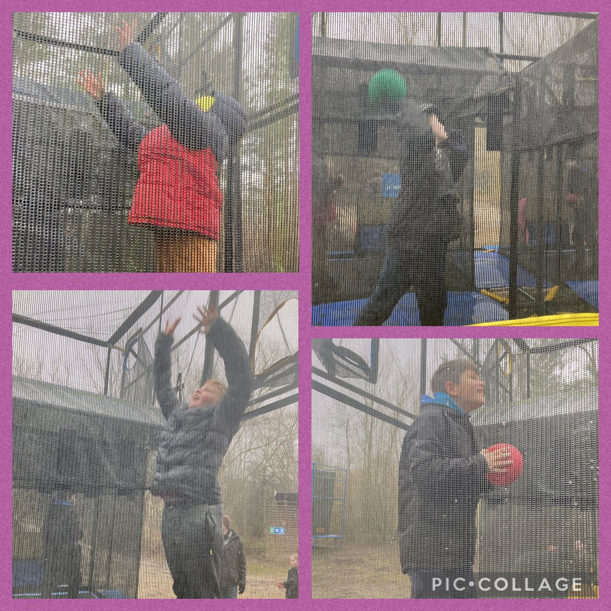 MrsLongfield's tweet photo. Aeroball! Basketball on trampolines. 🏀 
#Kingswood https://t.co/pndkdrV9o8