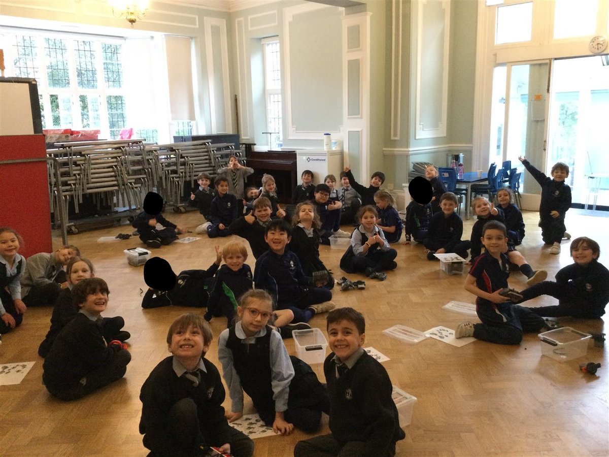 TechnologyDHS's tweet photo. Year 2 really enjoyed their Vex Speed Build #robotics workshop!  Here they are testing out their designs! #EngineeringWeek #Engineering #STEM #WeLoveCoding #coding #robot #teamwork #collaboration #ProblemSolving https://t.co/0syERhLujh