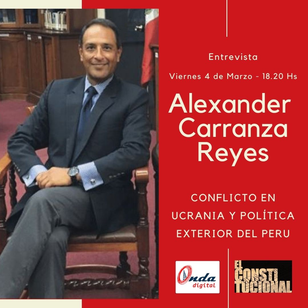omarsars's tweet photo. En #ElConstitucional de este viernes 4 de marzo a las 18 horas analizaremos el conflicto entre #Rusia y #Ucrania así como la política exterior del #Perú. Consultaremos con el Profesor Alexander Carranza Reyes, Presidente del @cedipusmp. https://t.co/2bpH5X4czT