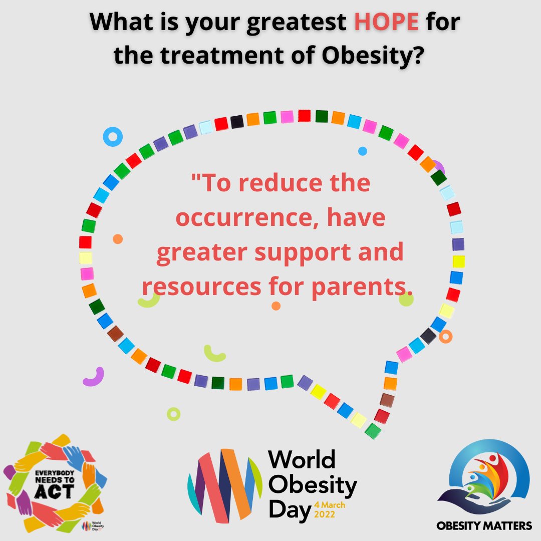 ObesityMatters's tweet photo. The Obesity Matters community is answering the question: "What is your greatest HOPE for the treatment of obesity?" #WorldObesityDay #EverybodyNeedsToAct #WOD2022 #ObesitySupport #AdvocatingForEquality @WorldObesity @WorldObesityDay https://t.co/sqVlrhFb3Y