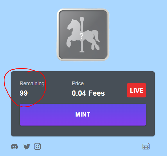 99 of 2,222 Left!! 🔥

3 of 10 Legendaries Remaining!!🔥🔥🔥

Mint Link🔗: holderhorses.com