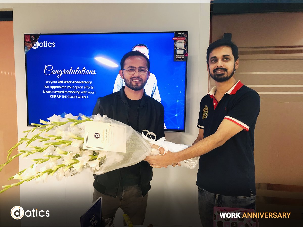 datics_ai's tweet photo. At Datics AI, we understand and recognize the value of an excellent resource. And one of our most invaluable employees, Waseem, a prime example of our exemplary work ethic, is no exception.
#WorkAnniversary #DaticsAI #Superstar https://t.co/feSyvNoGxT
