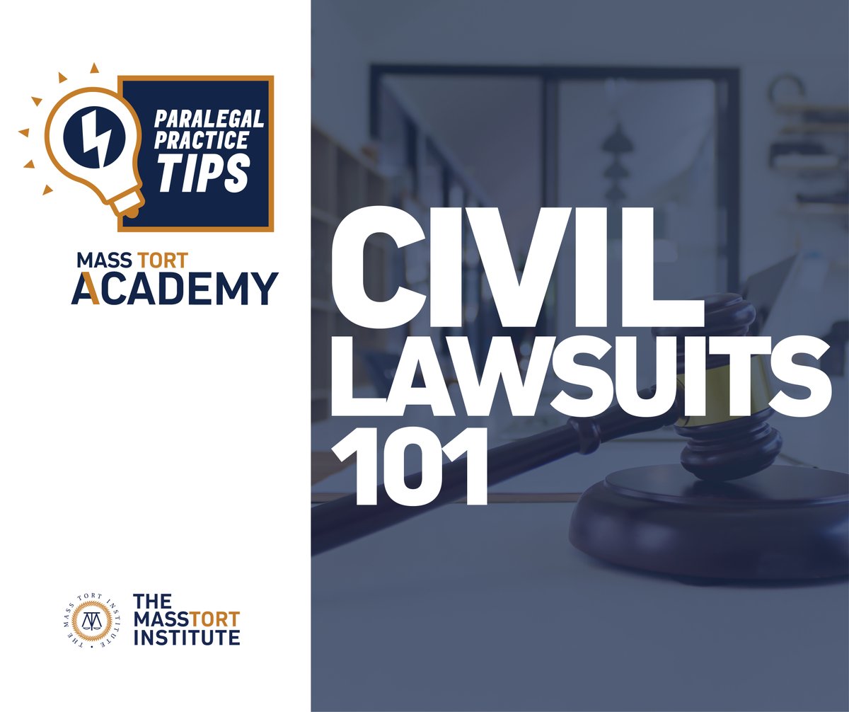 What does it mean to work in civil litigation and what are the steps involved in filing a lawsuit? In this week's paralegal practice tip, we break down the fundamentals. 

#paralegals #civillaw #civillaw101 #education #training #mti #learnandearn

ow.ly/kk7N50I6ZQw