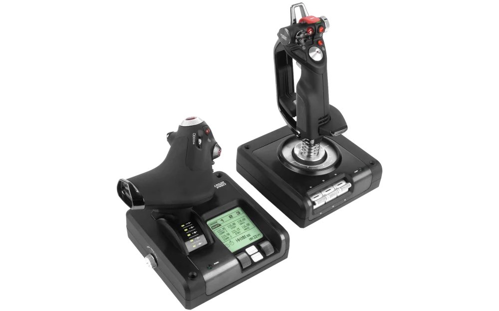 logitechg_5's tweet photo. X52 Professional H.O.T.A.S. is a fully integrated hands on throttle and stick flight controller. It’s specific purpose is to meet or exceed the demands of the best space and flight simulator pilots. https://t.co/SFVt2Q9gQq