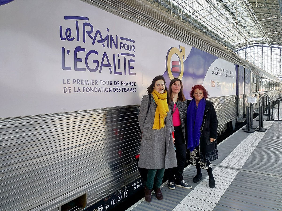 📍🚅 Lundi, le #TrainPourLÉgalité de la @Fondationfemmes était à Bordeaux ! L'occasion pour @MoniqueDeMarco, @FannieLB et @Maud_Dumont de rencontrer les associations de terrain #femmes #EgalitéFH #droitssexuels #droitsreproductifs  #luttecontrelesviolences #emploi