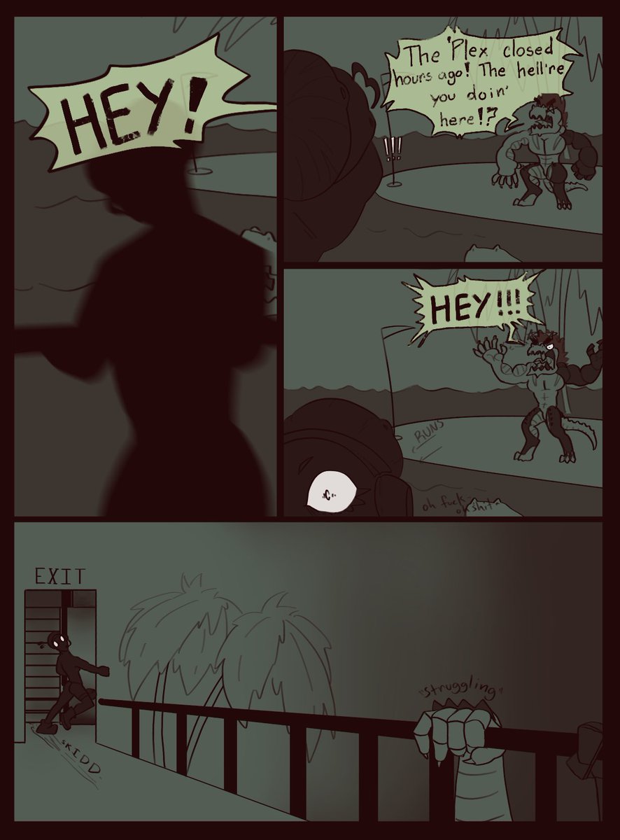 Shade_Babes's tweet photo. Flashback Episode! 
Several months prior to current happenings, Ray was up to some sketchy business in the PizzaPlex 🧐 
Strong Language Warning!
#fnafsb #fnafsbcomic #comic #monty #vannessa #moondrop #fnaf #fnafart https://t.co/2IR9y1A0ET