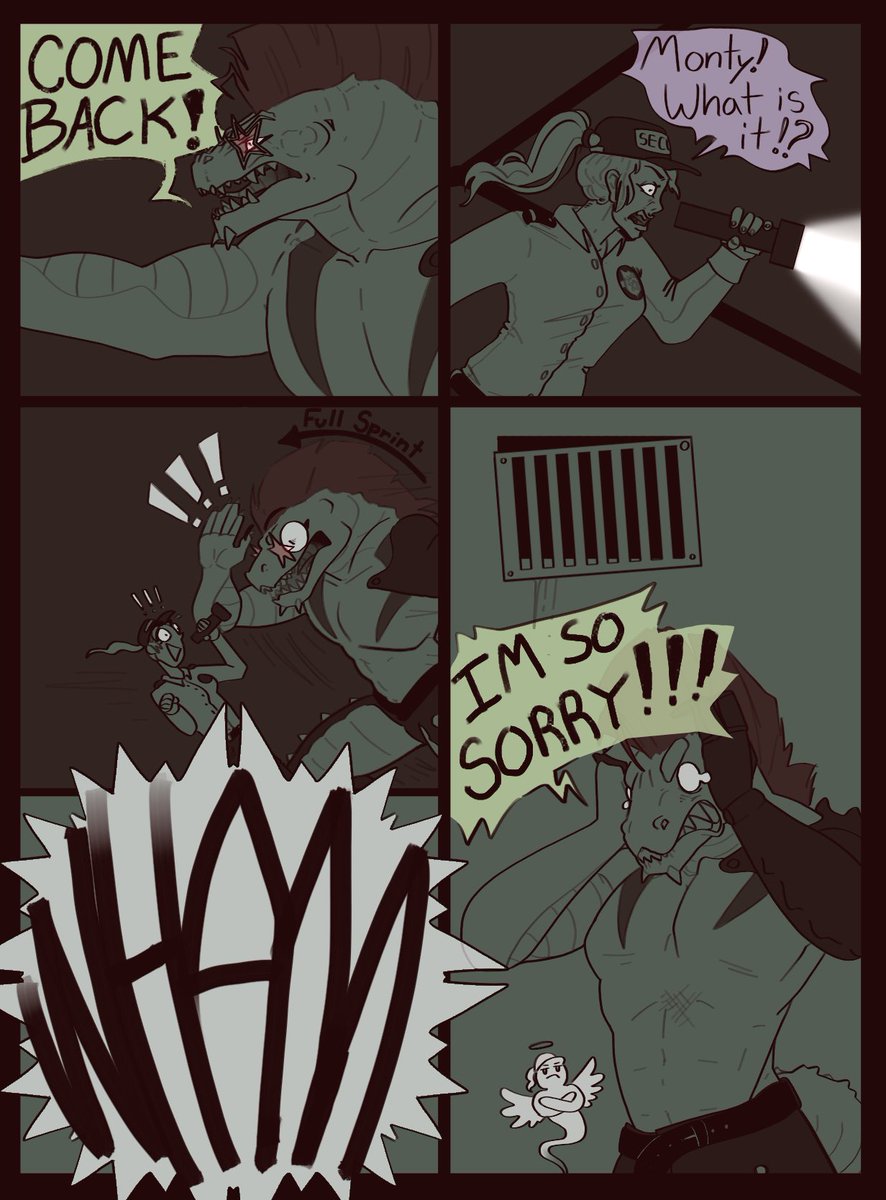 Shade_Babes's tweet photo. Flashback Episode! 
Several months prior to current happenings, Ray was up to some sketchy business in the PizzaPlex 🧐 
Strong Language Warning!
#fnafsb #fnafsbcomic #comic #monty #vannessa #moondrop #fnaf #fnafart https://t.co/2IR9y1A0ET