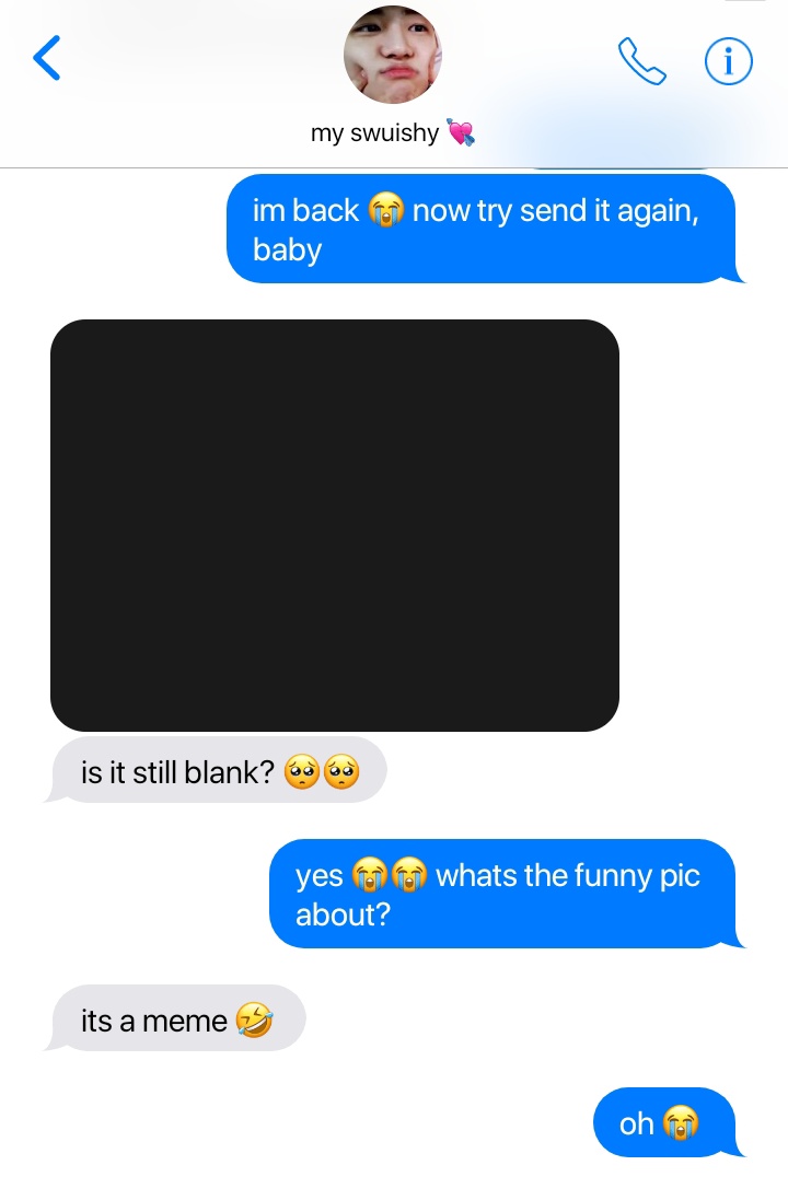 cuddlynomin's tweet photo. ; nomin three tweets au

where jaemin sends a funny picture to jeno but why does he receive a blank picture instead? https://t.co/qQ8b35YSOj