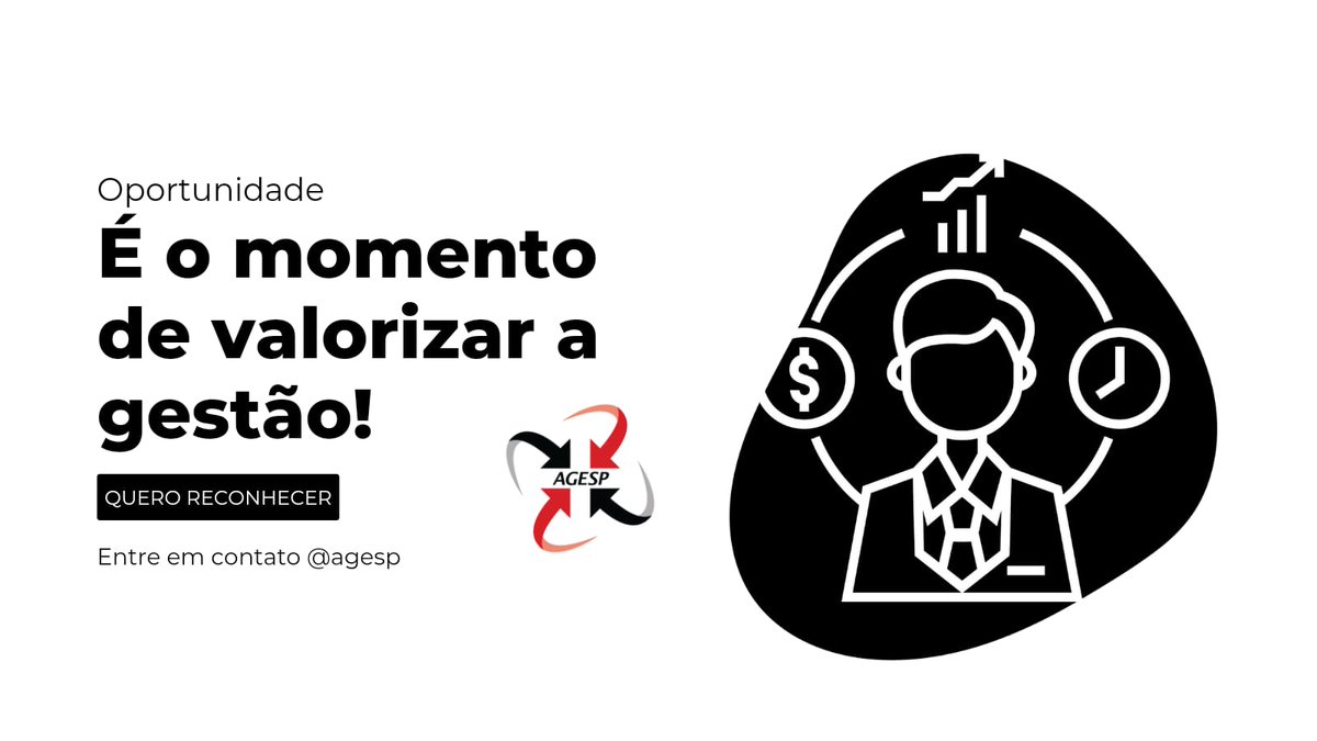 agesp's tweet image. Nossa carreira é responsável pelo planejamento e controle do gasto público. A falta de valorização contribui com evasão e desmotivação. É delicado ficar sem reconhecimento pelas atribuições de #gestão.  O @governosp e @agesp podem prover a continuidade da qualidade dos gastos.