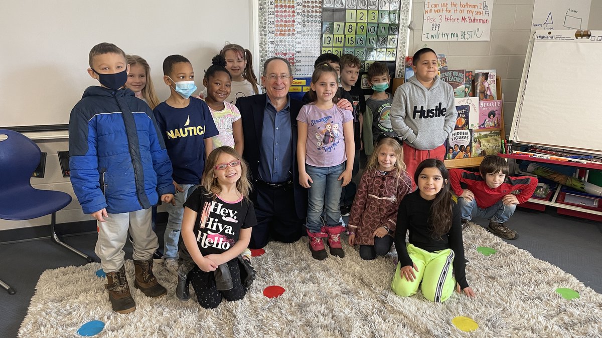 ComstockPS's tweet photo. Thank you to our State Superintendent, Dr. Michael Rice, for visiting Comstock Elementary School this morning to celebrate National Reading Month!

He read with two classes, engaged our students, and then stopped in to see the progress on the newly remodeled Library Media Center. https://t.co/2o23U3yB90