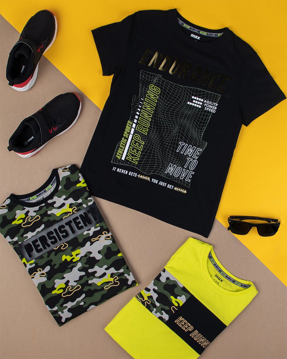 maxfashionMENA's tweet photo. Add a finishing touch to your lil ones casual attire with these trendy printed t-shirts.😎
Shop boys collection, price starting from 40 DHS/SAR.
#MyMaxStyle #boyscollection #boysfashion https://t.co/EHpjxWXvW5