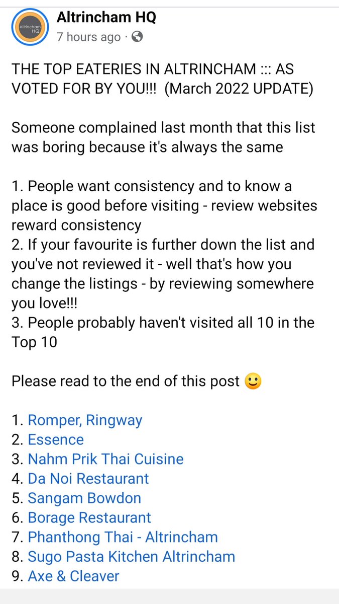 DaNoiItalian's tweet photo. Top 5 in Altrincham.  Da Noi Italian Restaurant.  Thank you! https://t.co/Li0V8DQvok