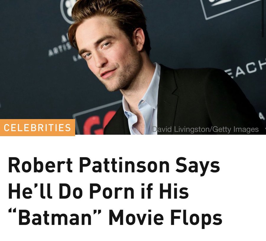 Xxx Reena Roy - When Robert Pattinson said he would do 'porn' films if 'The Batman' failed  at the box office | English Movie News - Times of India